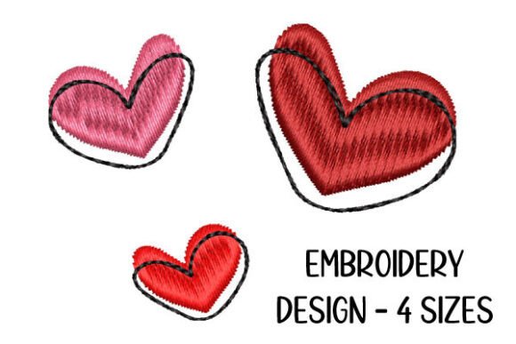 3 Hearts Full Stitch Embroidery Design Review