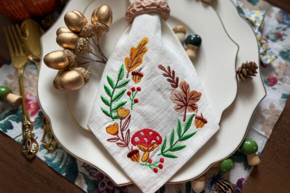 Autumn Theme Machine Embroidery