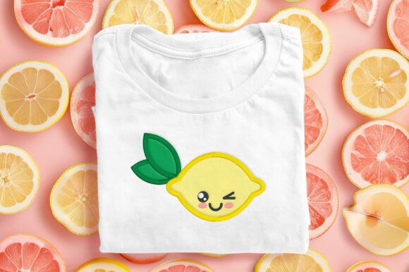 Cartoon Lemon Applique Embroidery Review