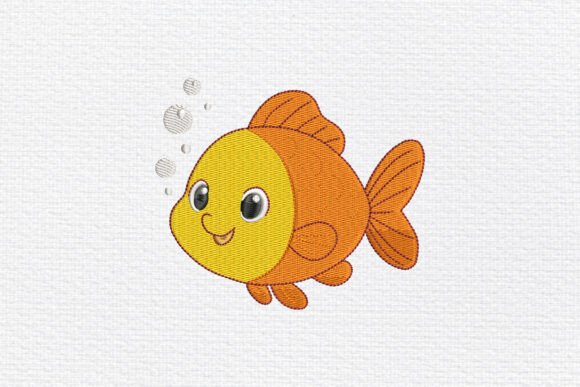 Cute Goldfish Embroidery Design Review