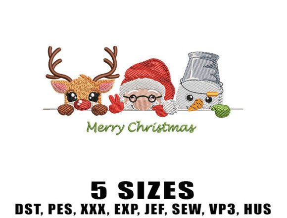 Cute Santa Peek Embroidery Design Review