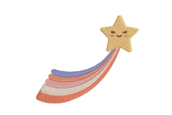 Cute Smiling Shooting Star Embroidery Design Review
