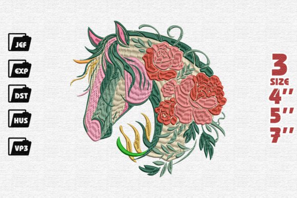 Floral Horse Head Embroidery Review