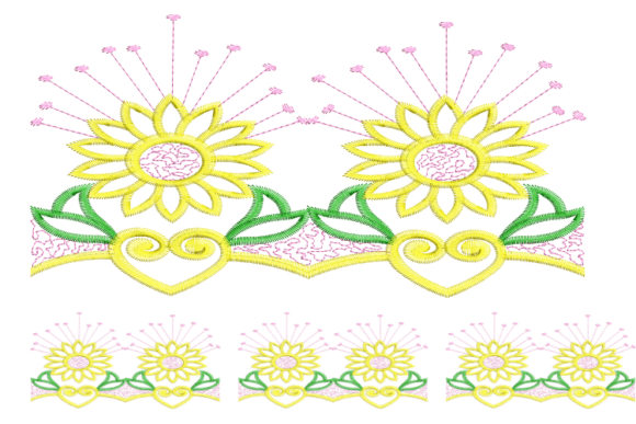 Floral Motif Embroidery Border Design Review