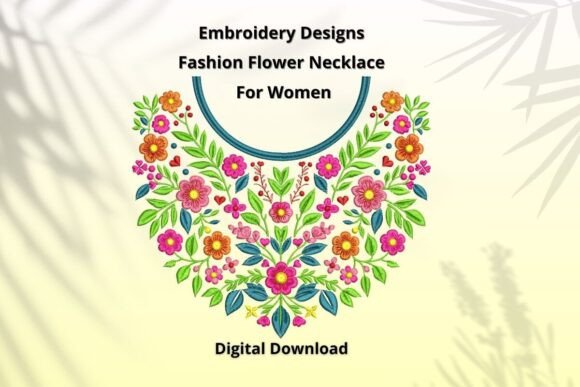 Flower Necklace Embroidery Design Review