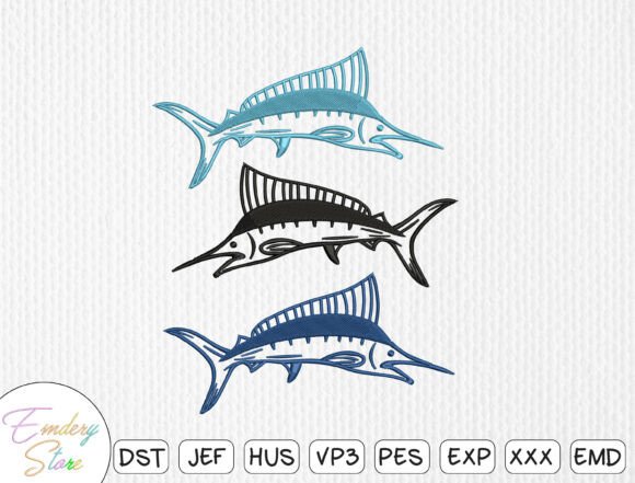 Marlin Fish Embroidery Design Set Review