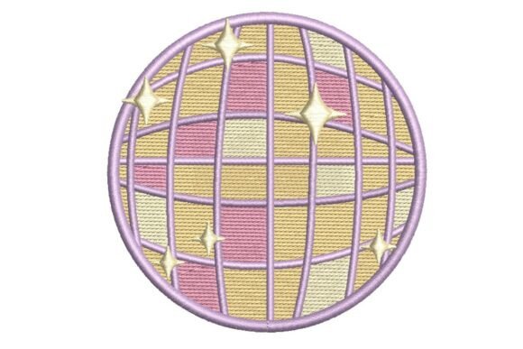 Pastel Disco Ball with Stars Embroidery Design Review