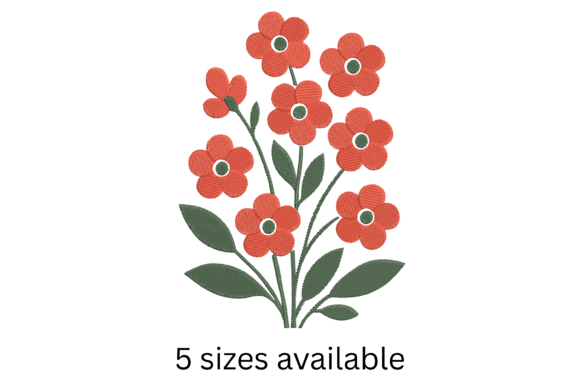 Red Flower Bouquet Embroidery Design Review
