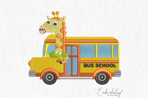 School Bus Embroidery Design File Review